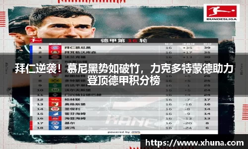 拜仁逆袭!慕尼黑势如破竹,力克多特蒙德助力登顶德甲积分榜
